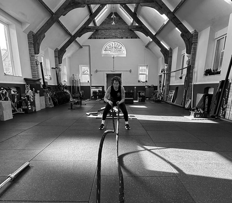 Personal Training at ECG Clevedon - Battle ropes